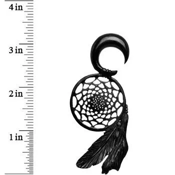 0 Gauge Organic Areng Wood Dreamcatcher Hanger Plug Set