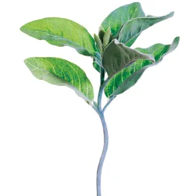 10.5" Lamb's Ear Silk Stem -Green (pack of 12)