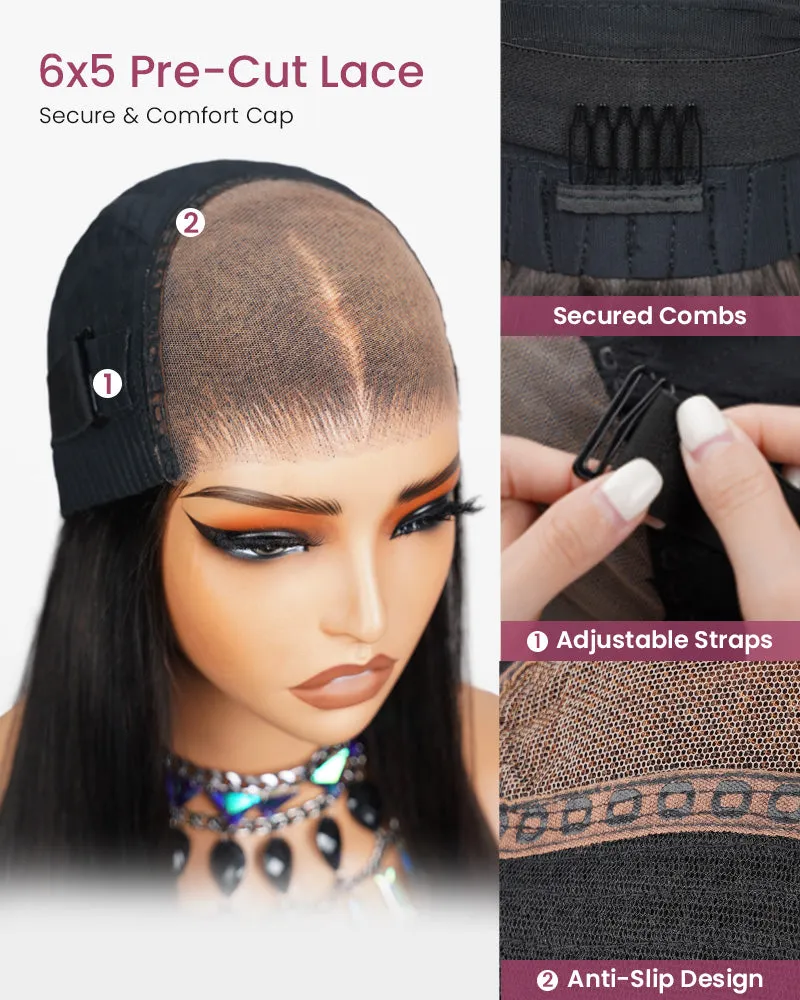13x4 Breathable Cap Lace Frontal Wig | Loose Wave Ear-to-ear Glueless Lace Pre-Bleached Knots Human Hair
