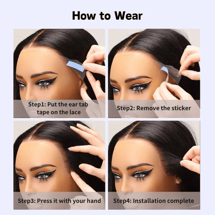 13x4 Pre-Cut Lace Front Straight Wig Real Ear To Ear Pre-Cut & Pre-Pluck & Pre-Bleached Pre-All Wig