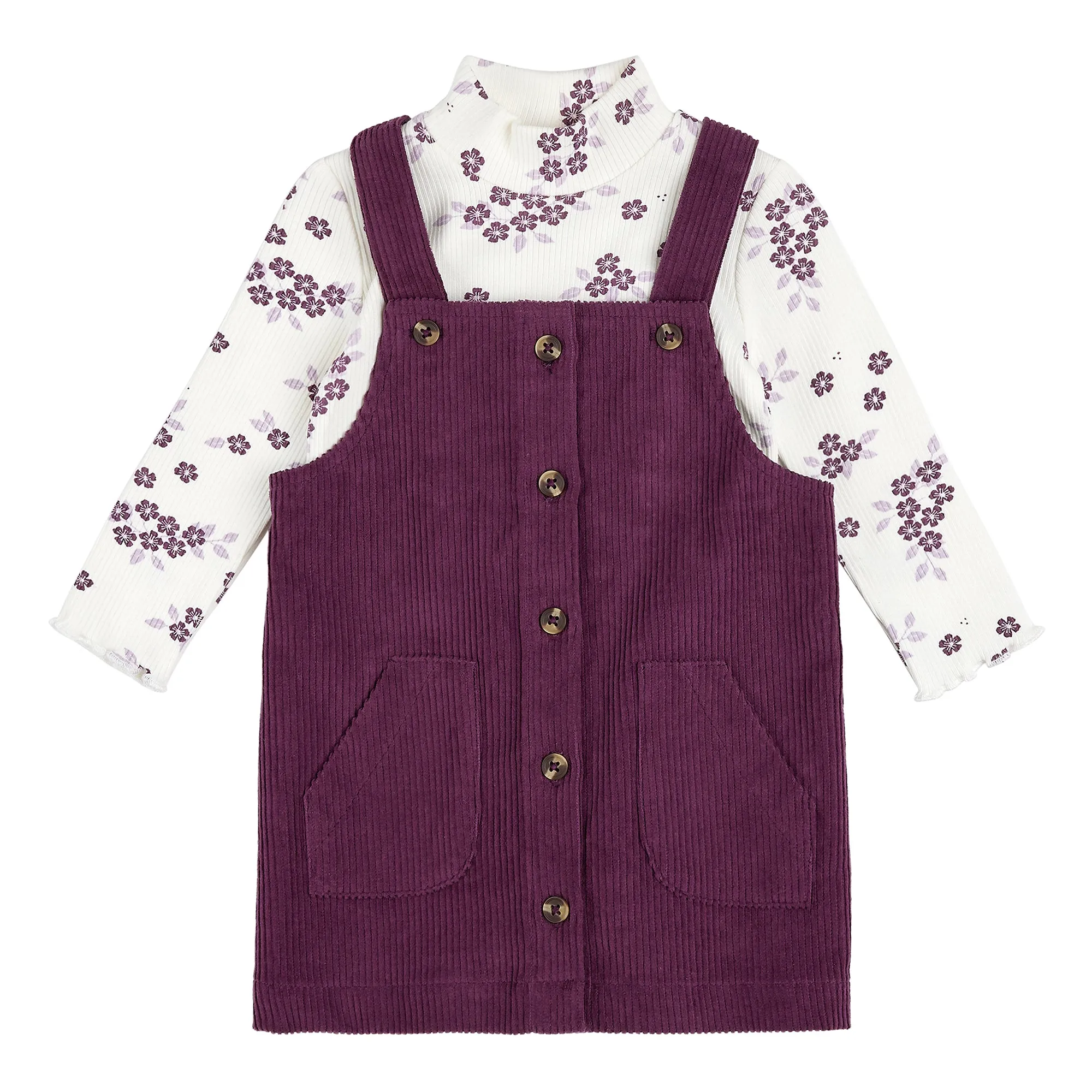 2 Piece Girls L/S Bodysuit & Jumper