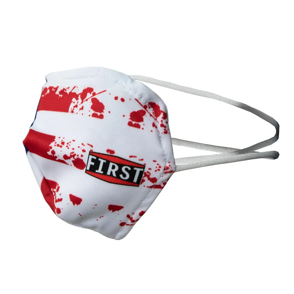 2-Ply Distressed USA Flag Reusable Non-Medical Breathable & Elastic Ear Bands Face Masks (5-Pcs Pack)