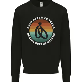 20 Year Wedding Anniversary 20th Marriage Mens Sweatshirt Jumper