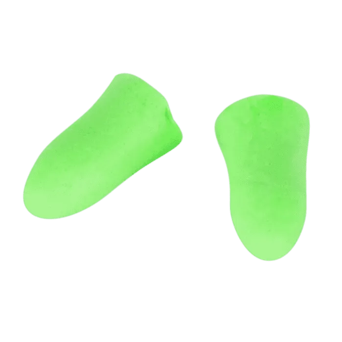 35db Green Hi-vis PU foam bullet disposable corded earplugs