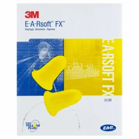 3M E-A-Rsoft FX Poly Bag Uncorded Earplugs - Yellow