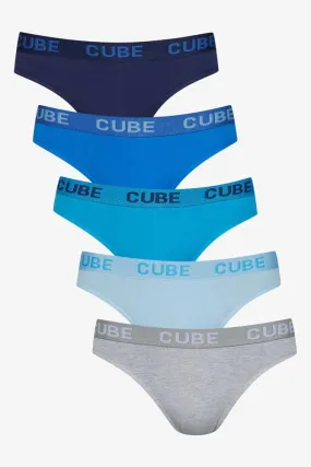 5 Pack Comfort Briefs Blue