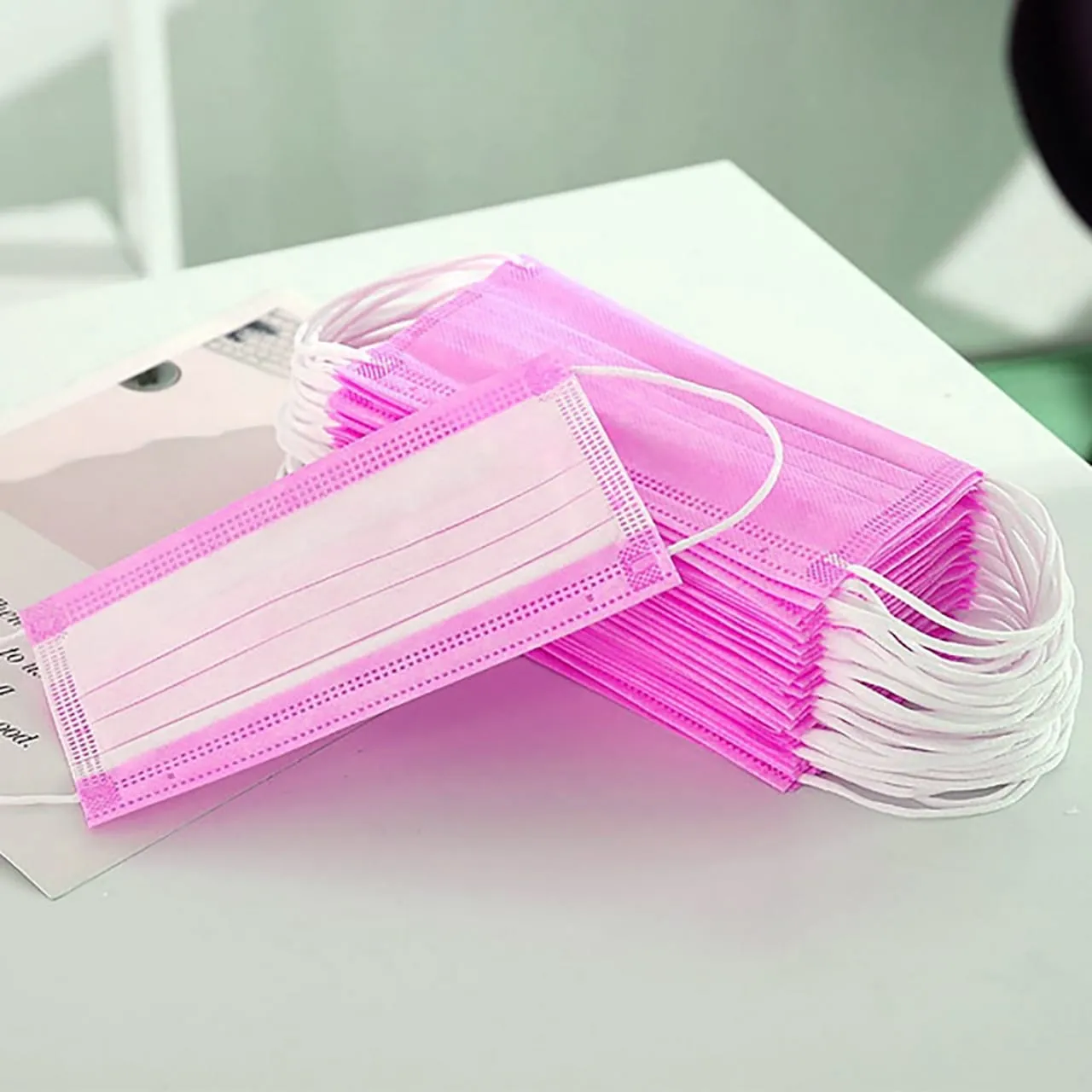 7219 Anti Pollution / Virus Face Pink Mask