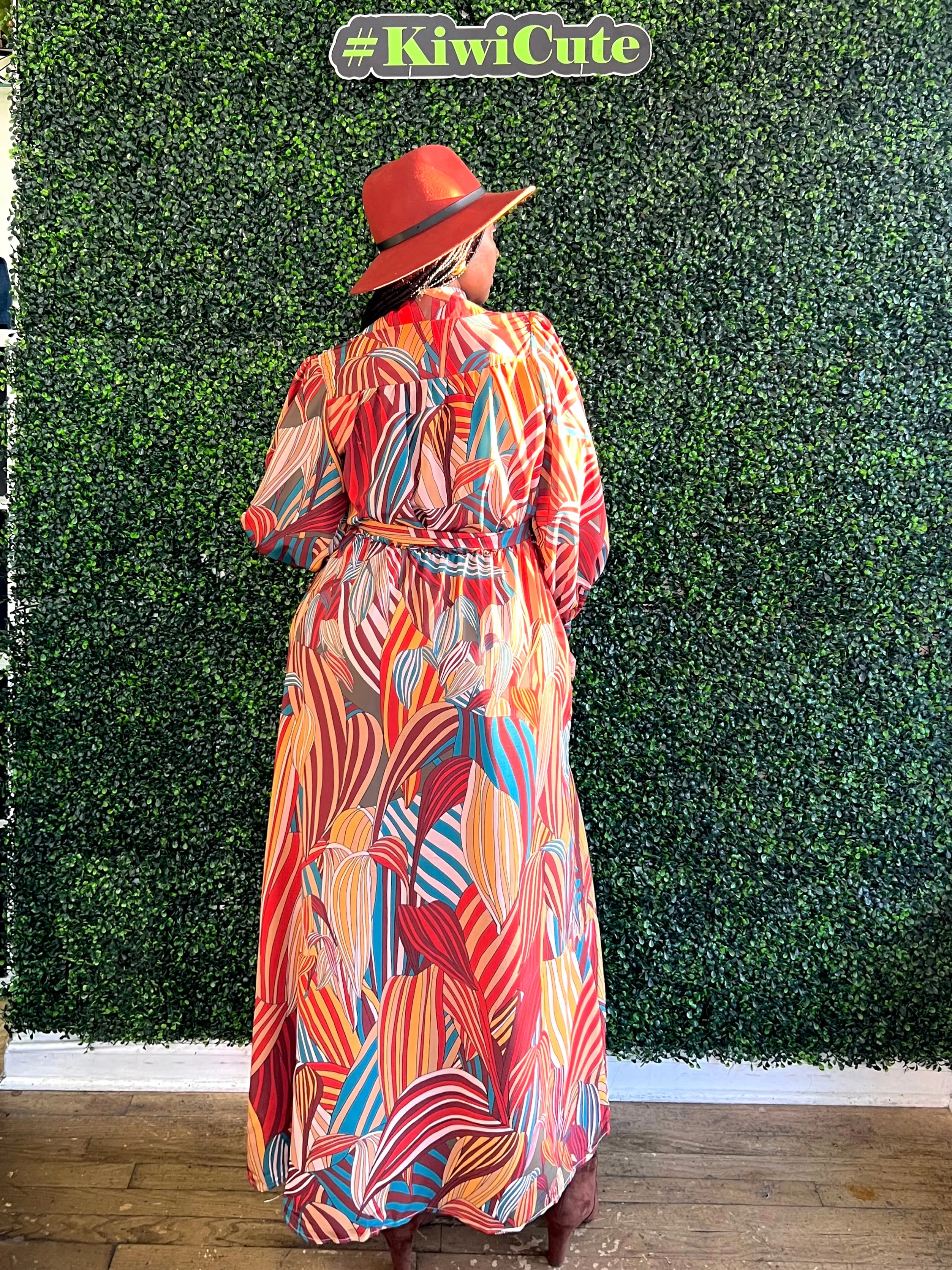 Abstract Multi-Color Dress