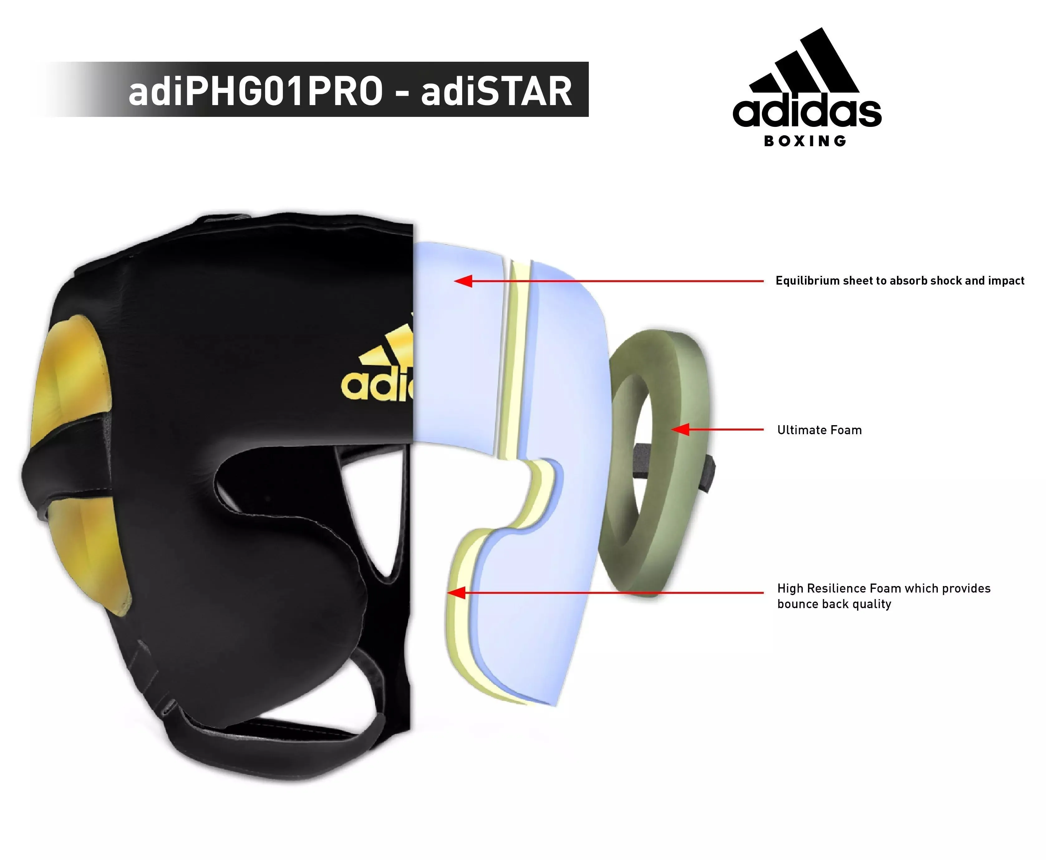 adidas Adistar Pro Boxing Head Guard