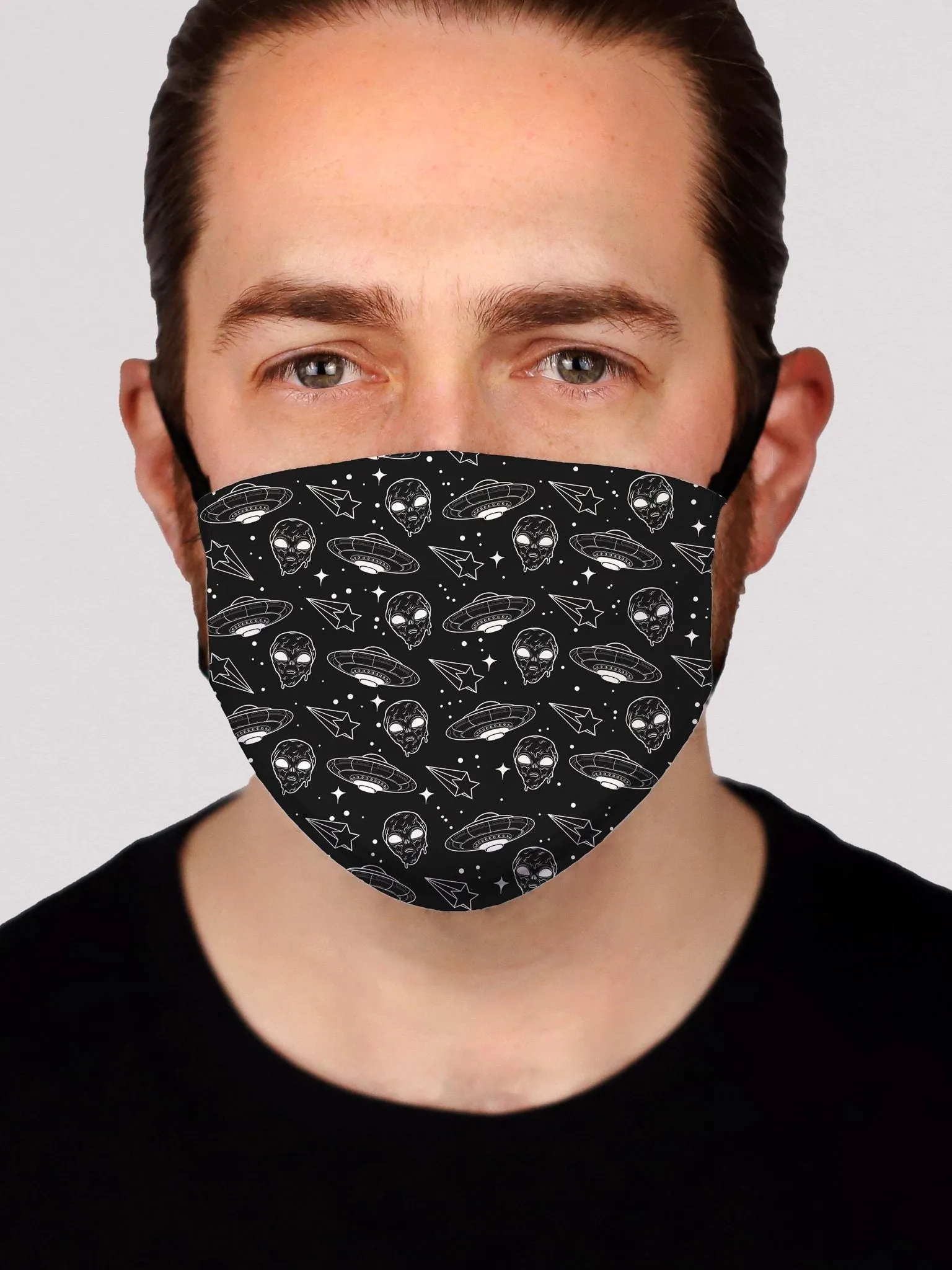 Alien Drip (Black) Face Mask