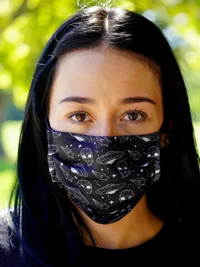 Alien Drip (Black) Face Mask