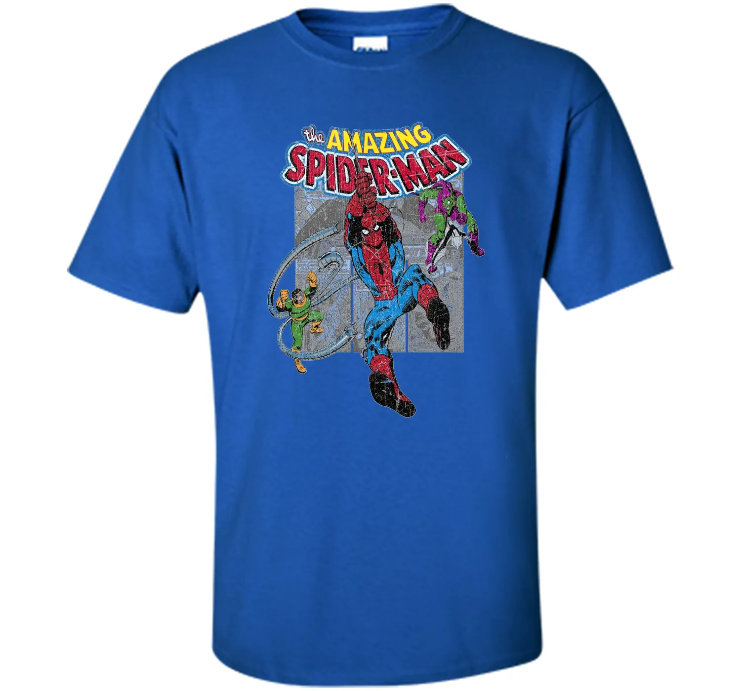 Amazing Spider-Man Battles Evil Graphic T-Shirt