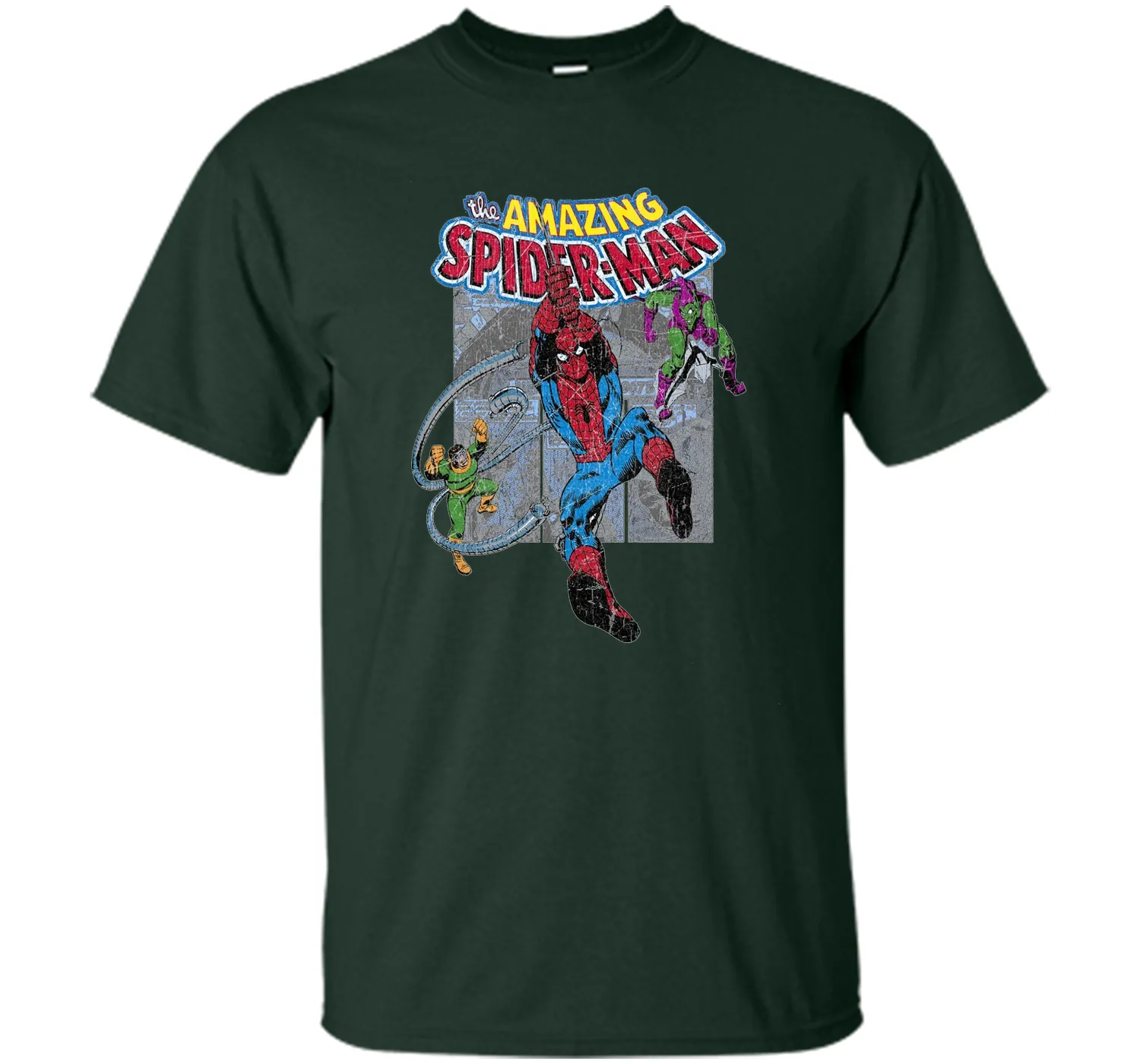 Amazing Spider-Man Battles Evil Graphic T-Shirt