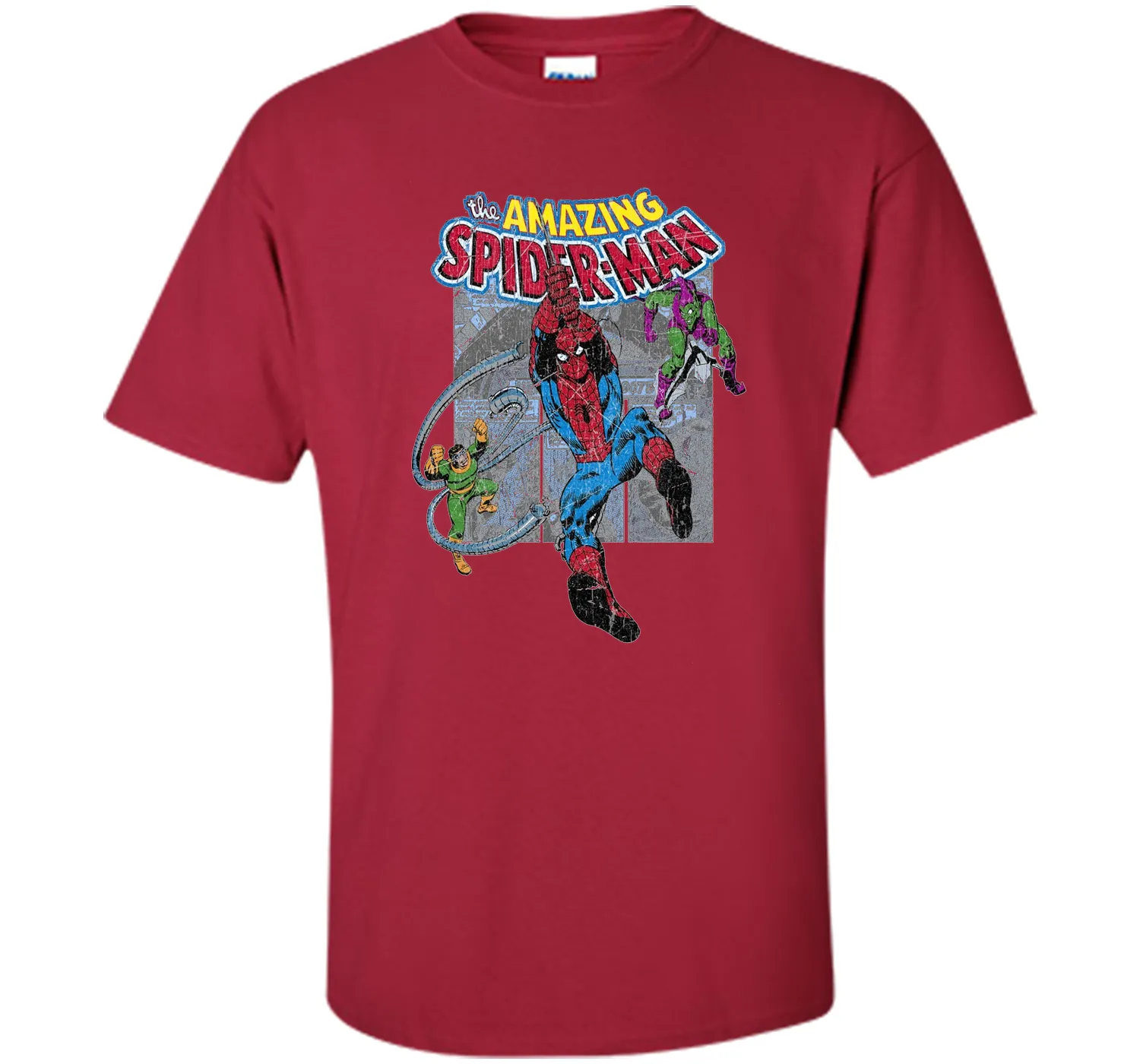 Amazing Spider-Man Battles Evil Graphic T-Shirt