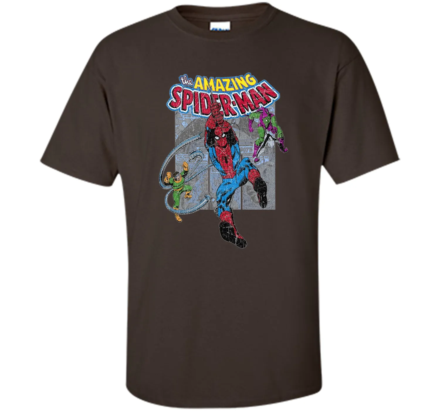 Amazing Spider-Man Battles Evil Graphic T-Shirt