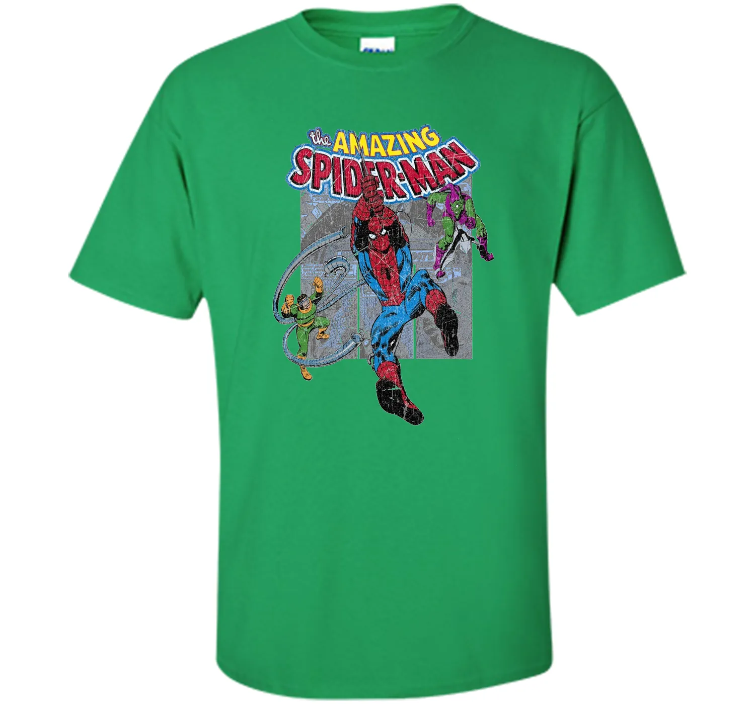 Amazing Spider-Man Battles Evil Graphic T-Shirt