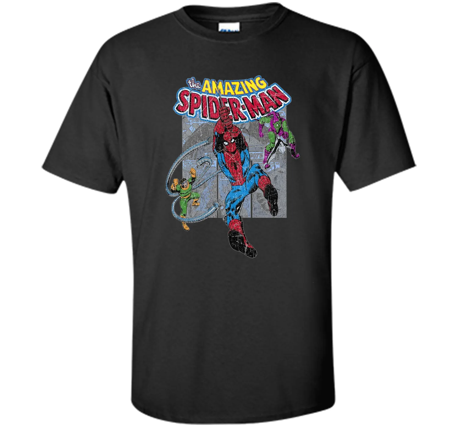Amazing Spider-Man Battles Evil Graphic T-Shirt