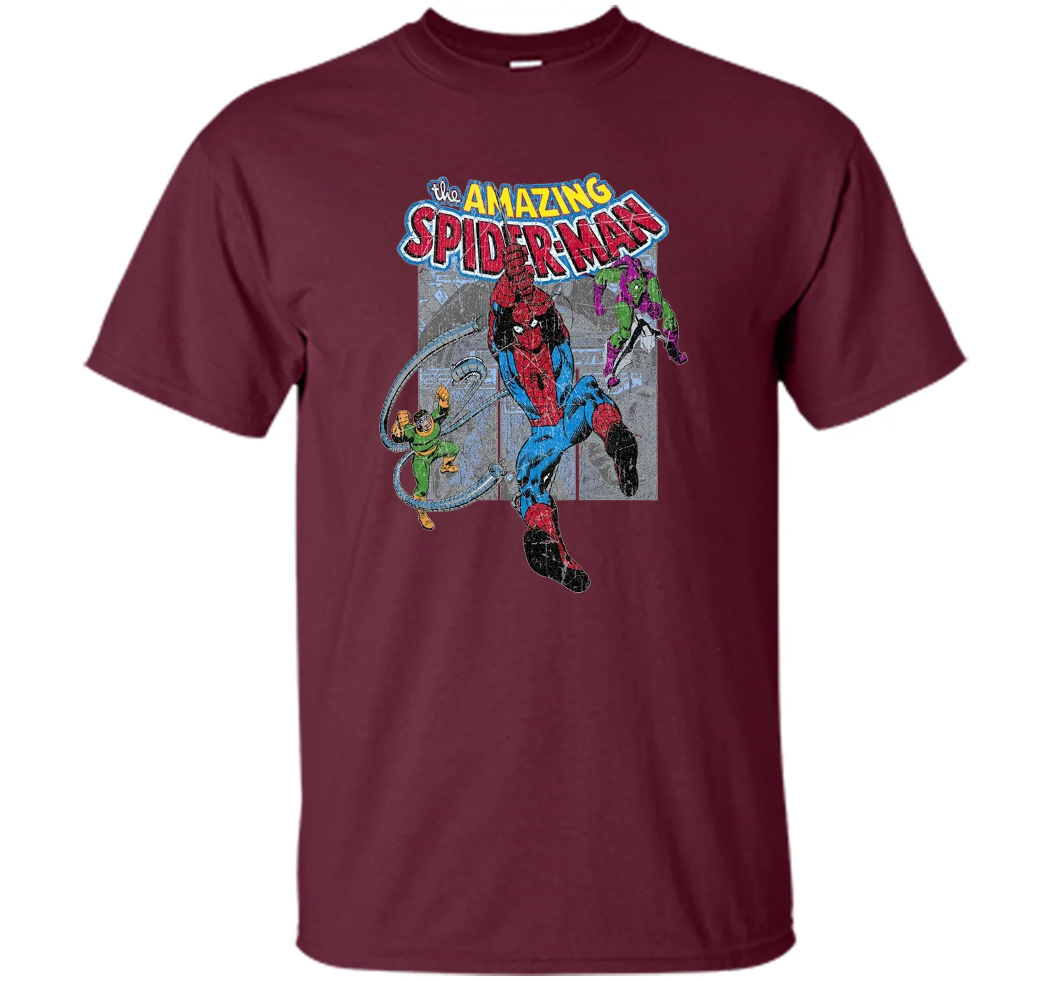Amazing Spider-Man Battles Evil Graphic T-Shirt
