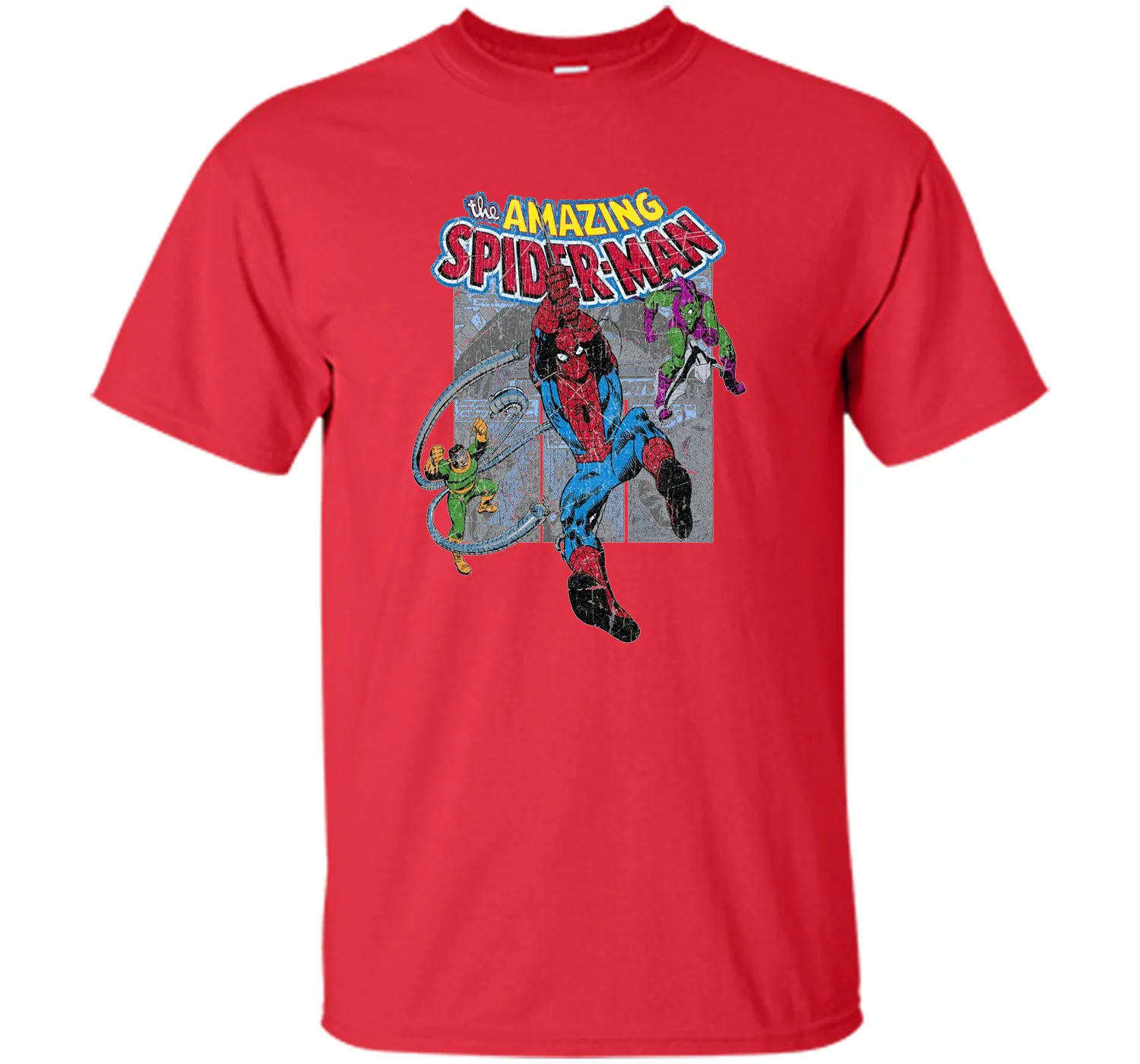 Amazing Spider-Man Battles Evil Graphic T-Shirt