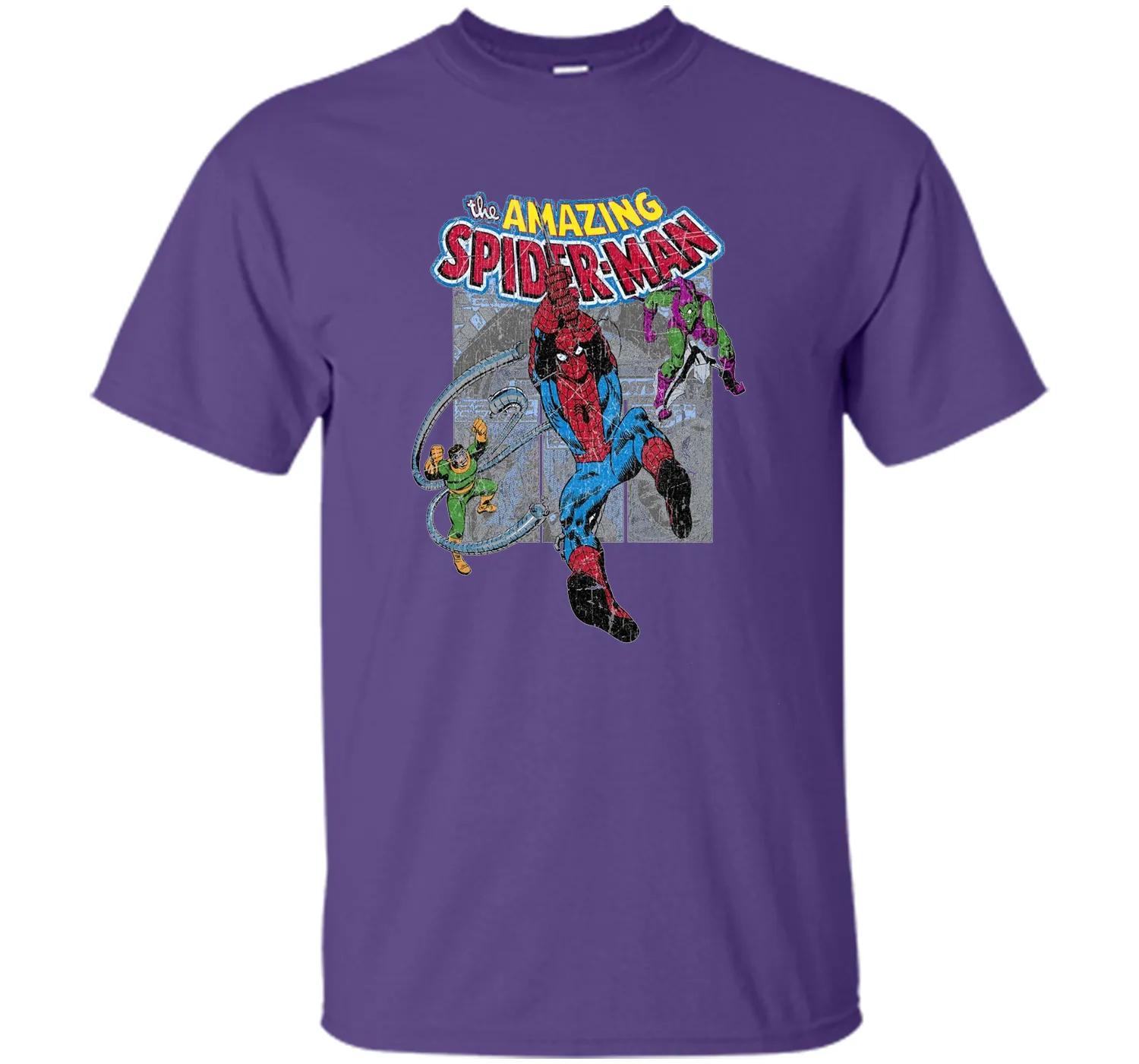 Amazing Spider-Man Battles Evil Graphic T-Shirt