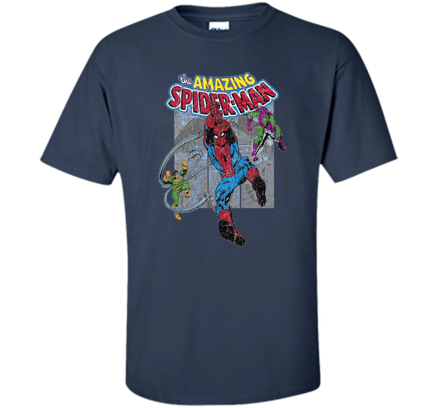 Amazing Spider-Man Battles Evil Graphic T-Shirt