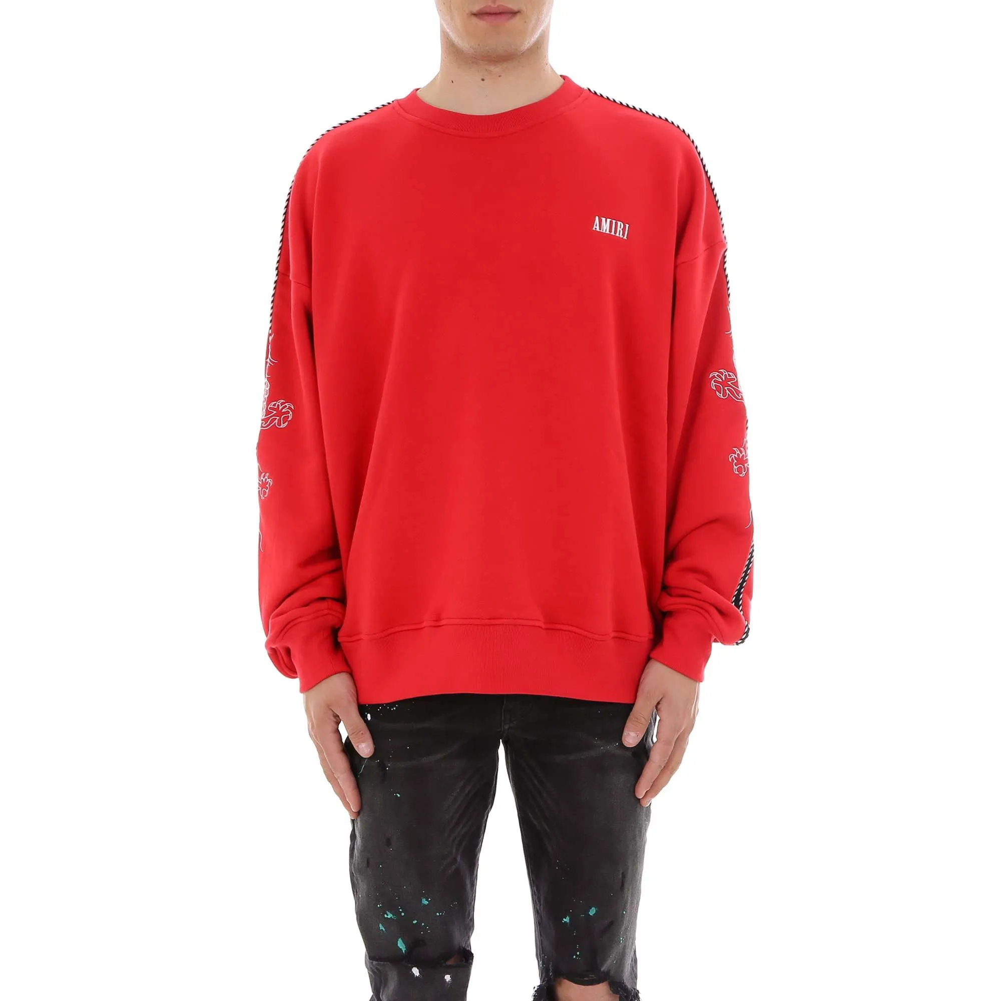 Amiri Logo Embroidered Crewneck Jumper