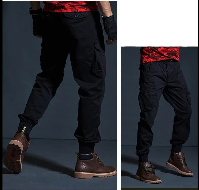 Angelo Ricci™ Cargo Military Style Elasticity Pants
