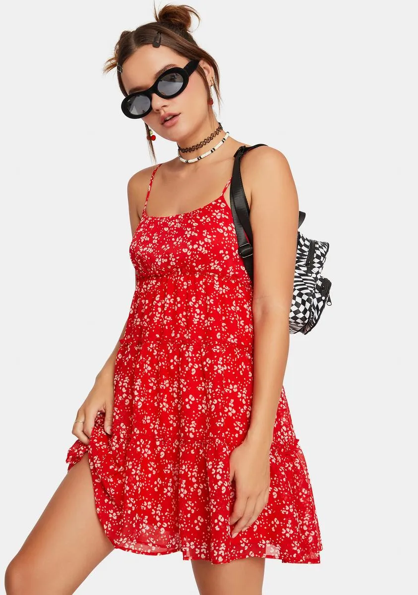 Animal Behavior Babydoll Mini Dress
