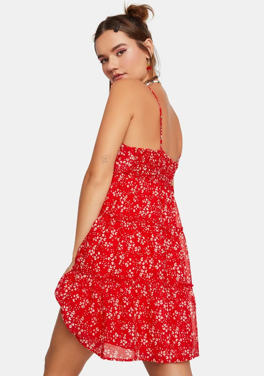 Animal Behavior Babydoll Mini Dress