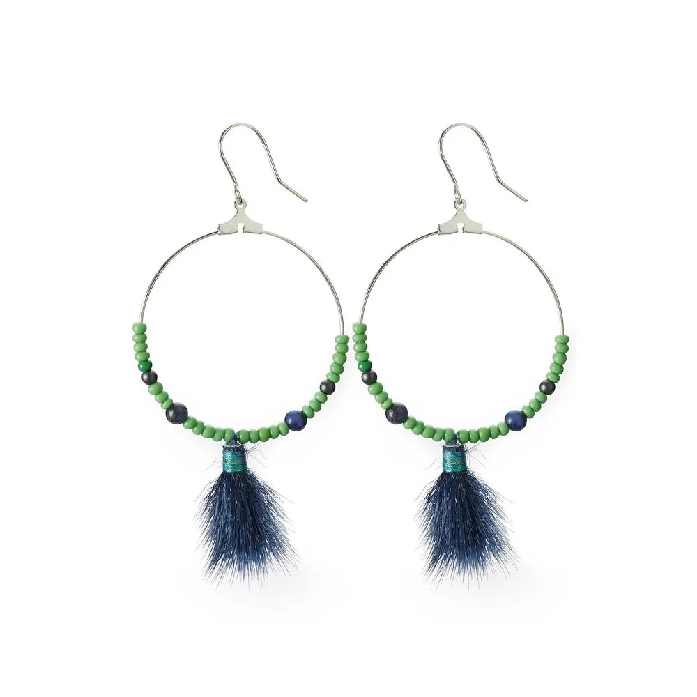 ANUK earrings, blue