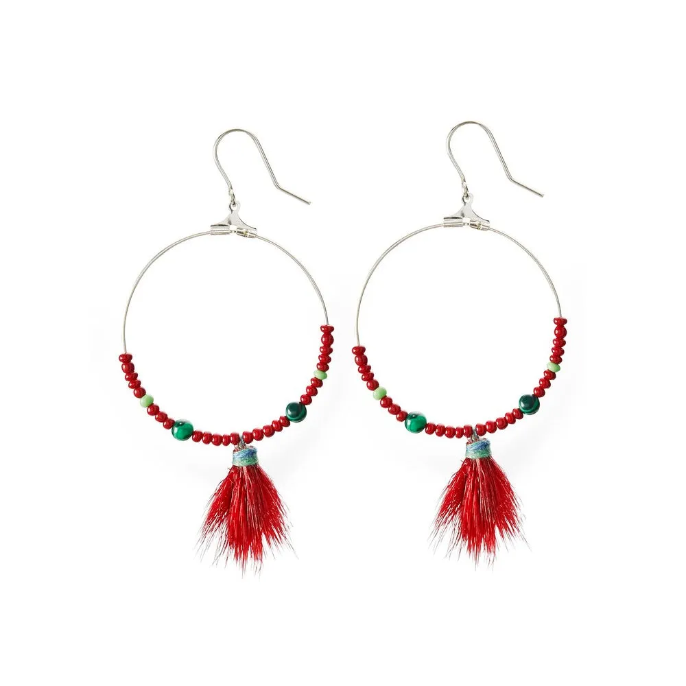 ANUK earrings, red