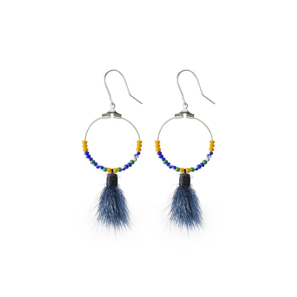 ANUK earrings, small, blue