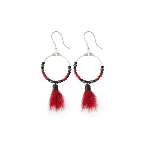 ANUK earrings, small, red
