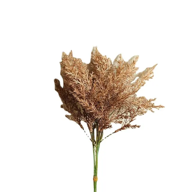 Artificial Fake Plant 6pc Packaging Bunch Wheat Ear Seedlings Hay Autumn Decoration Bedroom Living Room Dining Table Accessories