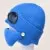 Autumn and winter new aviator glasses ear caps plus velvet warm woolen cap women Korean knitted hat mask