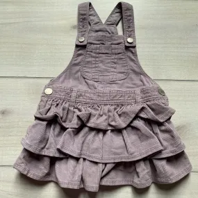 Baby Gap Purple Ruffle Corduroy Overall Dress