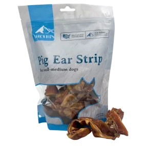 BarkNBig USA Pig Ear Strip Dog Treat, 12ct