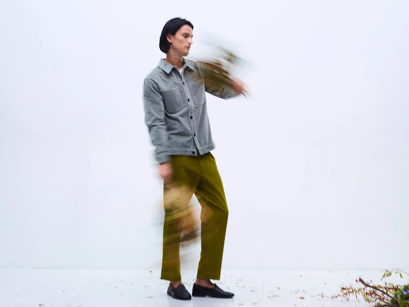 Baseball Pant in Olive Oil Corduroy