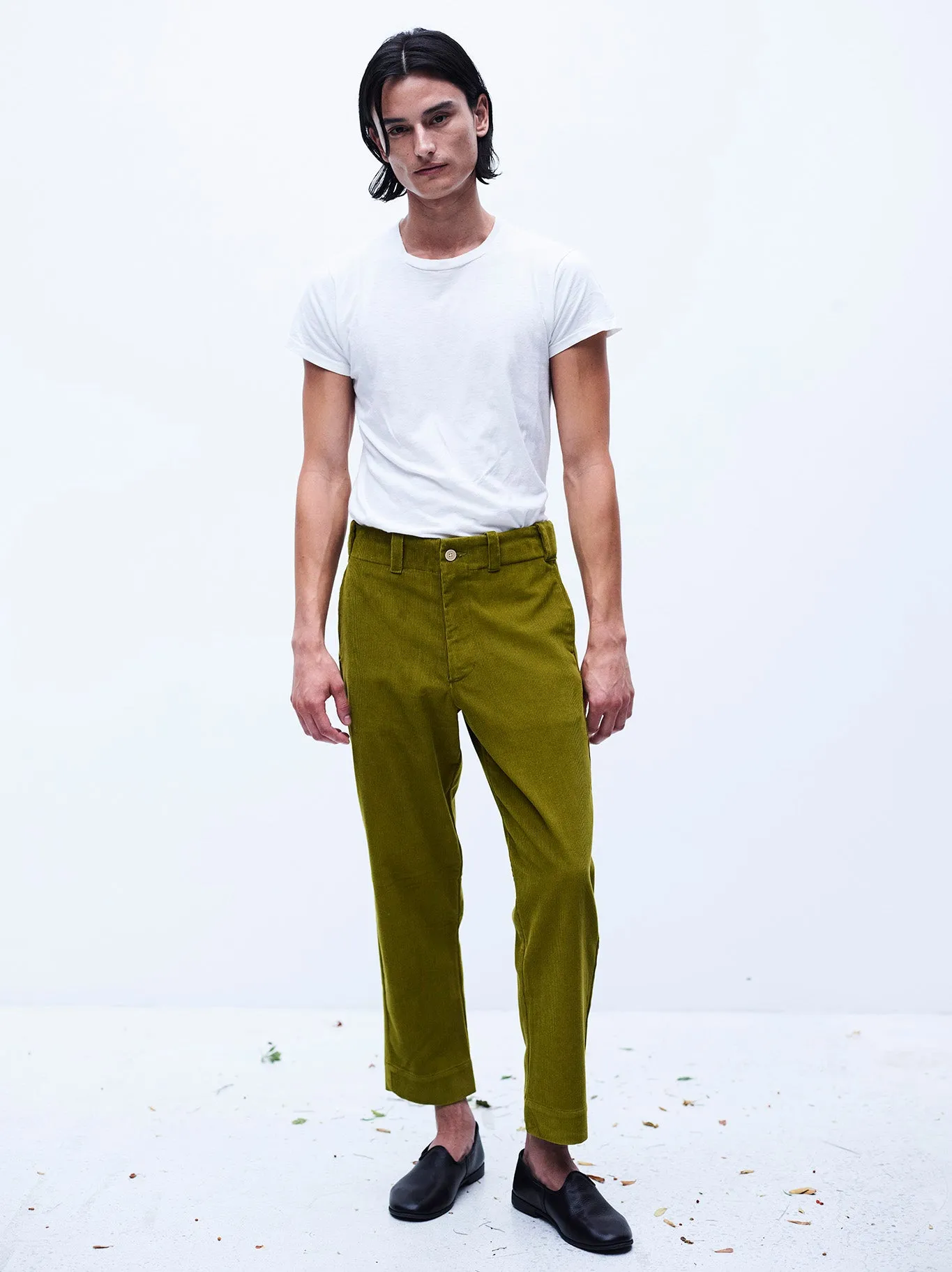 Baseball Pant in Olive Oil Corduroy