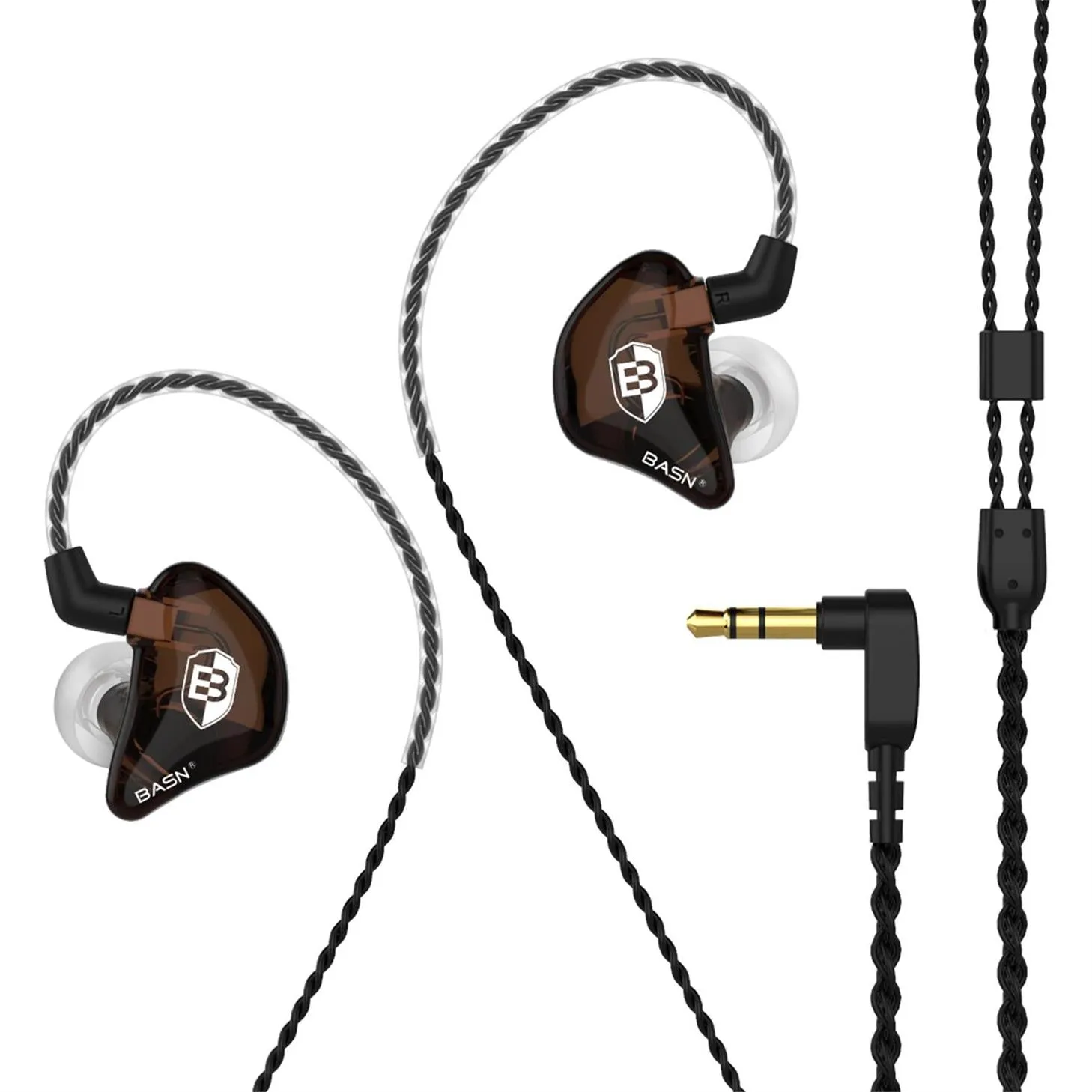 BASN Bsinger BC100 In-Ear Monitor Headphones (Red)