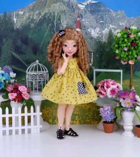 Bee Line - dress with sandals for Anderson Art Dolls BJD