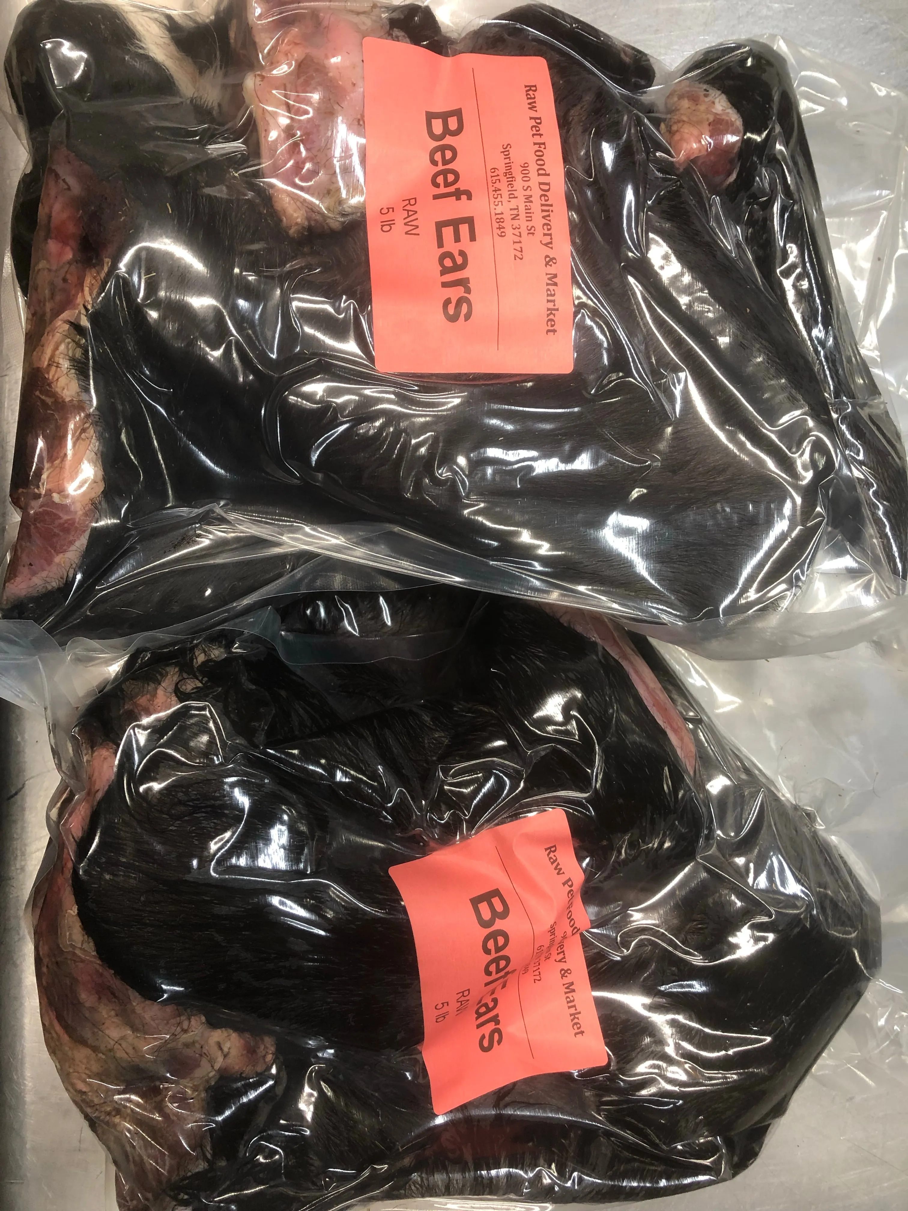 Beef Ears - Raw, Whole