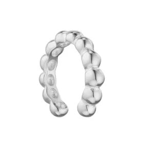 Beginnings Sterling Silver C161 Ball Hoop Earrings Ear Cuff