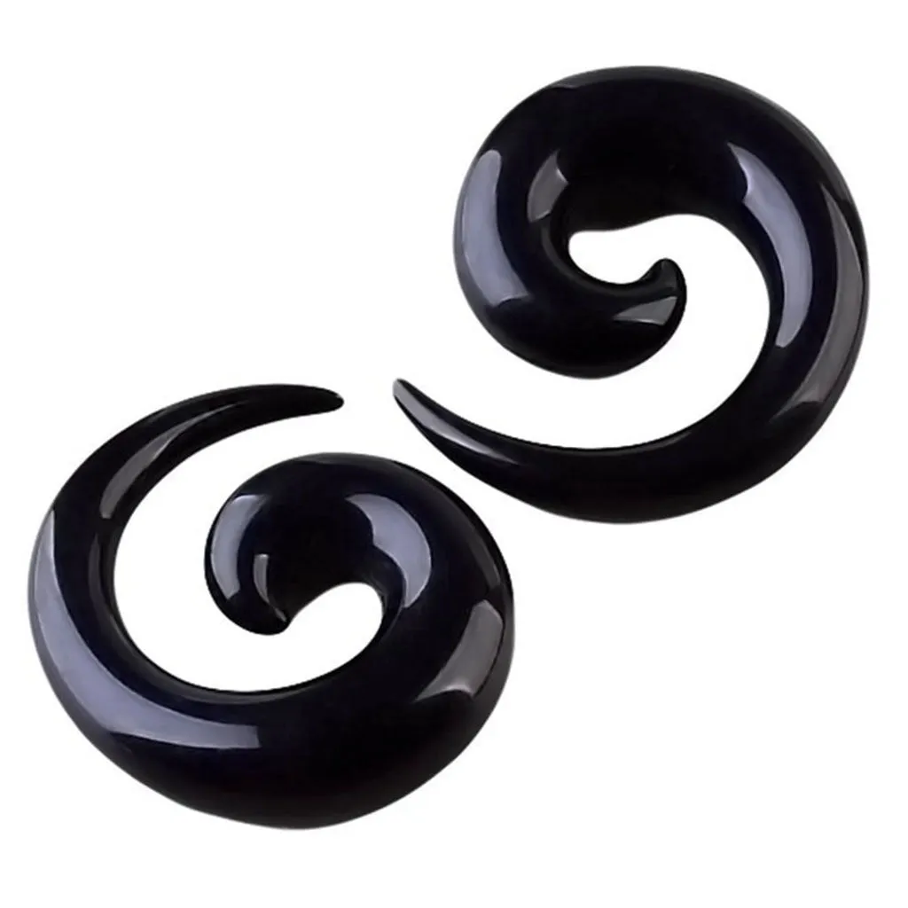 Black Acrylic Punk Gothic Earrings