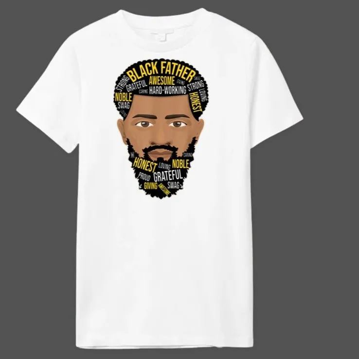 Black Father Awesome T-Shirt