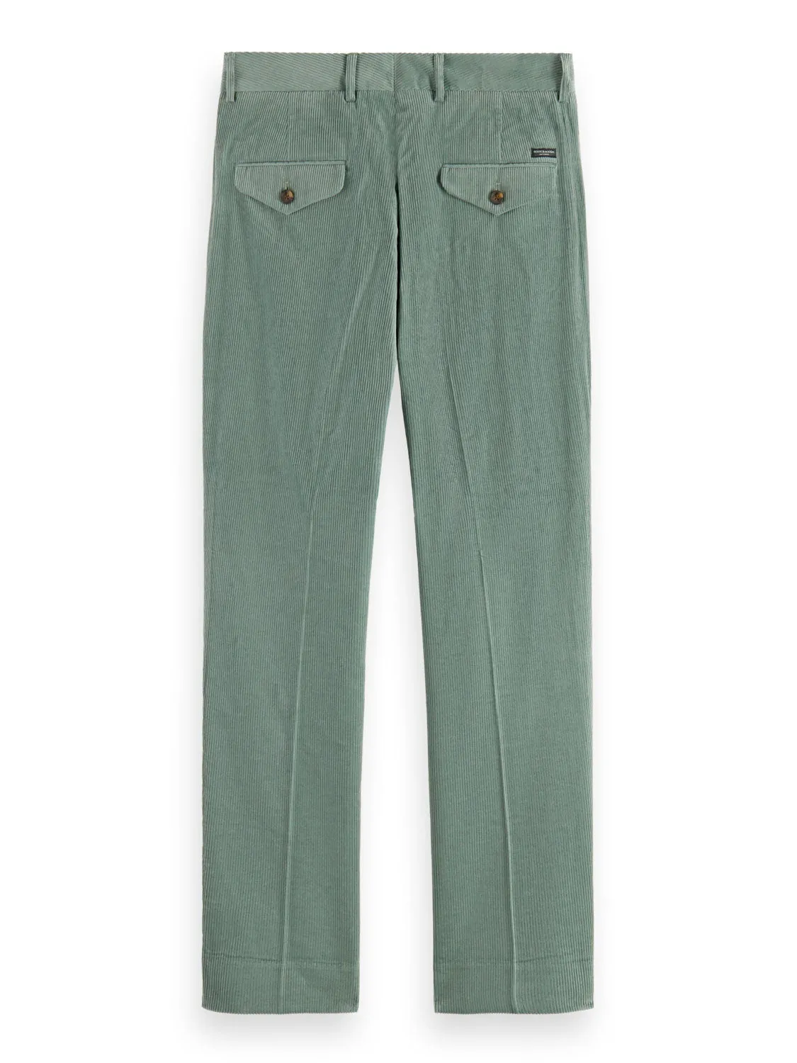 Blake Pleated Corduroy Chino in Seaweed