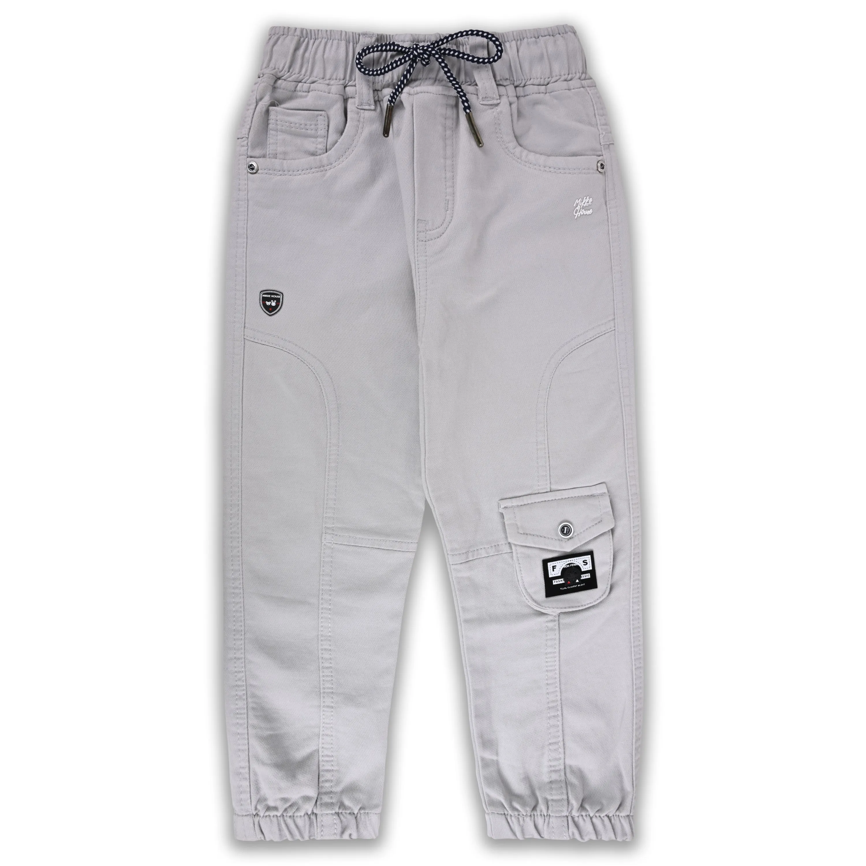 Boys Jogger Fit Solid Jeans