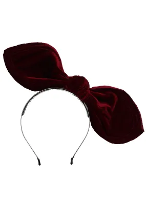 Bubble Ear - Burgundy Velvet
