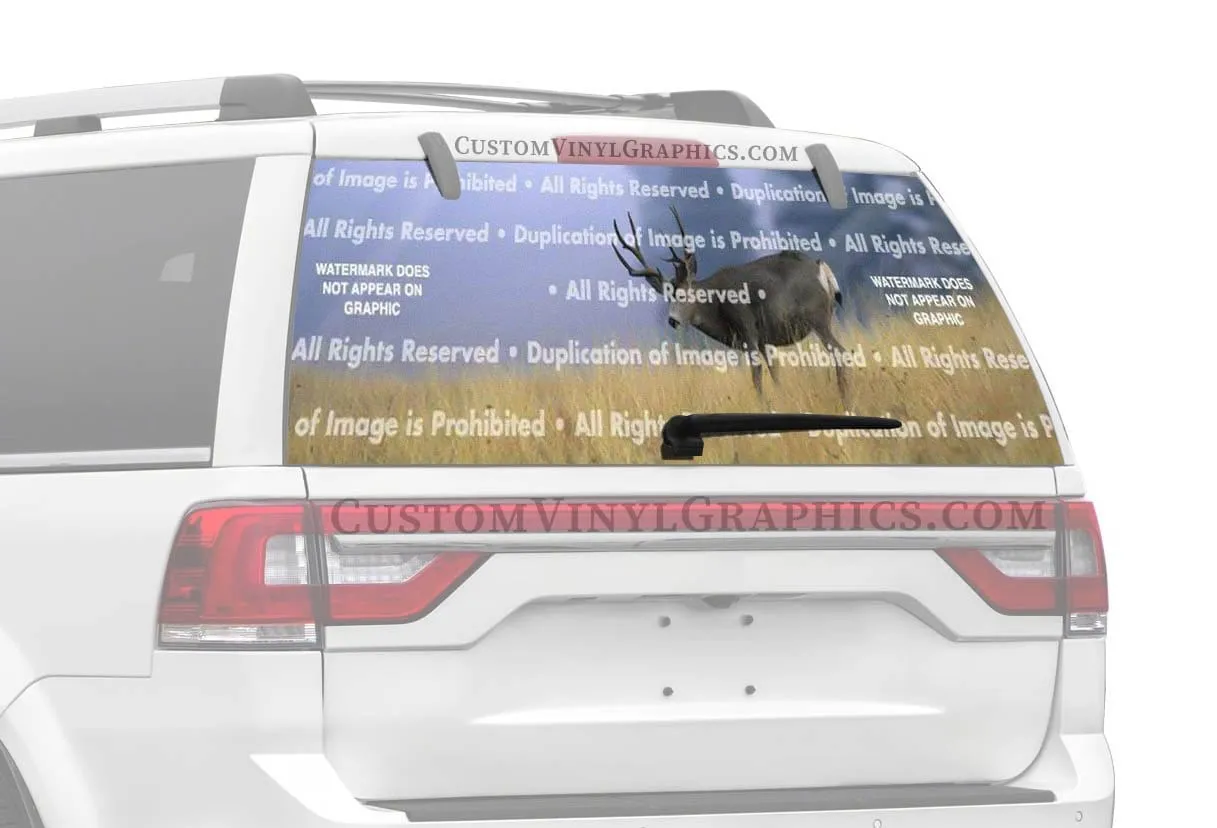 Buck Dream Rear Window Decal