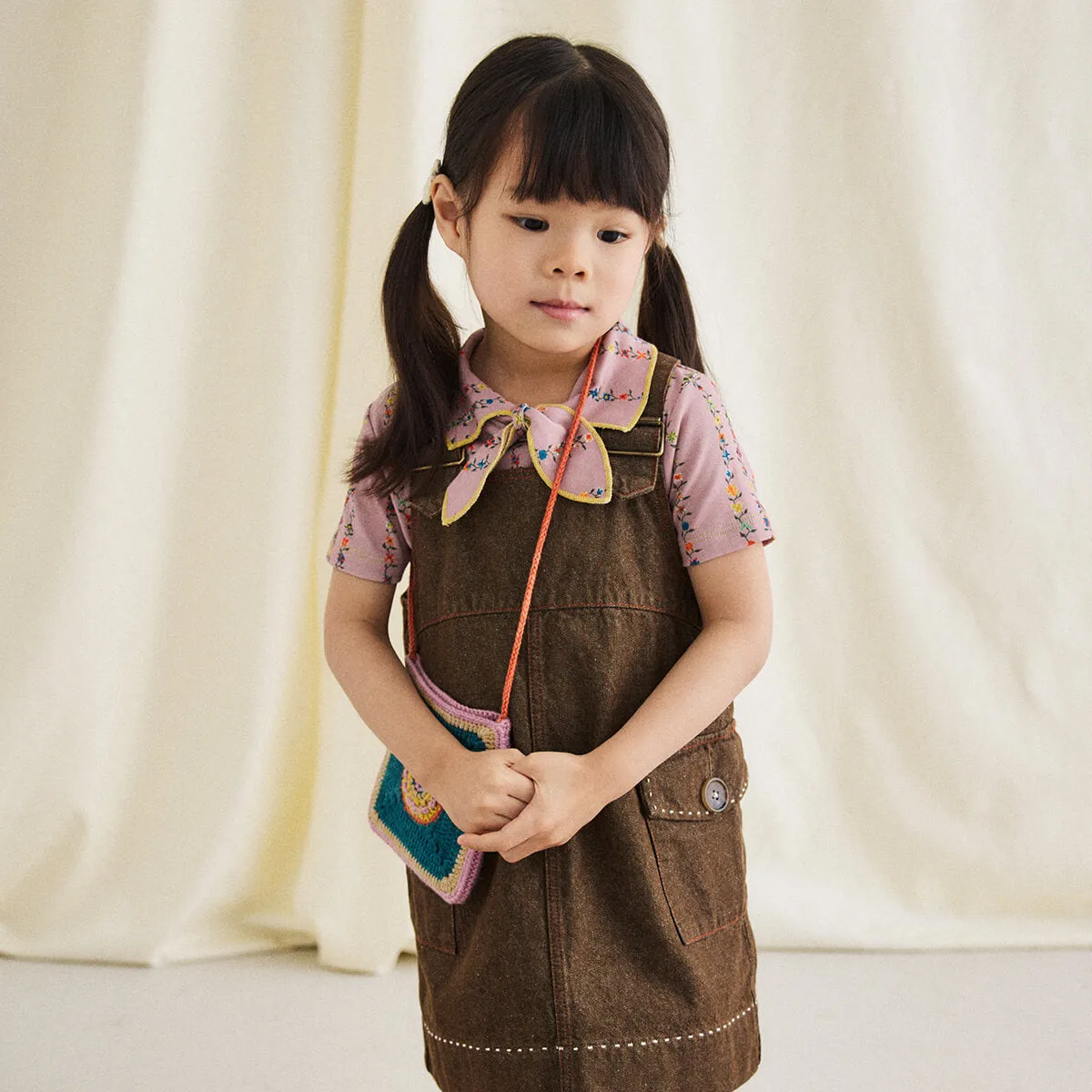 Buckle Jumper Dress in Earth by Misha & Puff